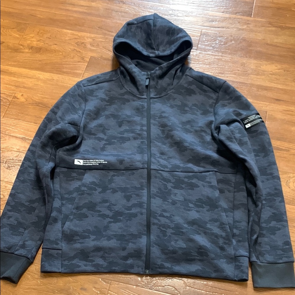 Anta Camo Athletic Hoodie Jacket
